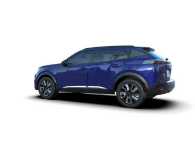 mavi modern kompakt araba - arka plan