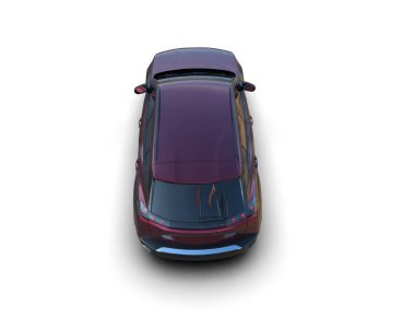 araba beyaz arkaplanda izole edildi