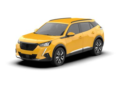 modern kompakt araba - aile SUV - yan görünüm