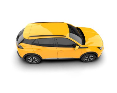 modern araba 3D illüstrasyon.