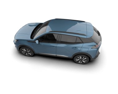 Gerçekçi modern cip arabası. 3d oluşturma