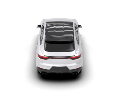 Beyaz arkaplandaki araba.