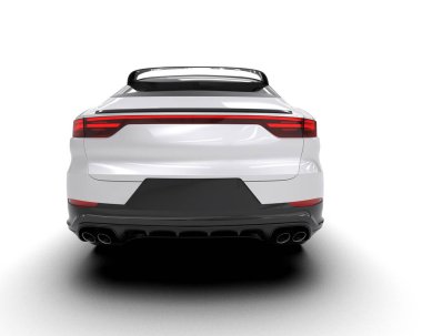 siyah modern spor araba yan görünümü - yan görünüm