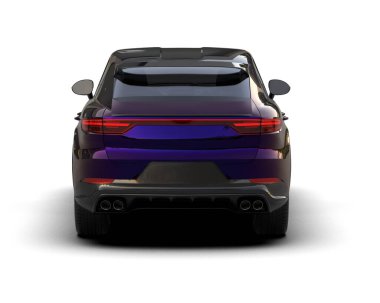 modern otomobil arka planda izole edildi