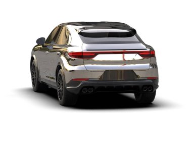 modern siyah araba - yan görünüm