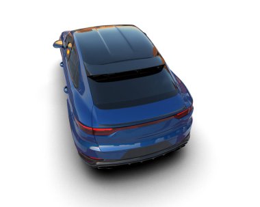 modern elektrikli araba - 3D görüntüleme