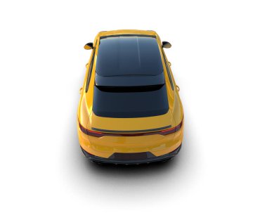 Gerçekçi bir araba. 3 Boyutlu Hazırlama.