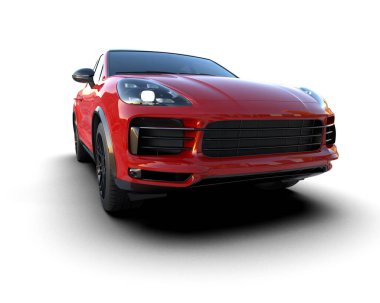 Geçmişi koyu renkli lüks bir araba.