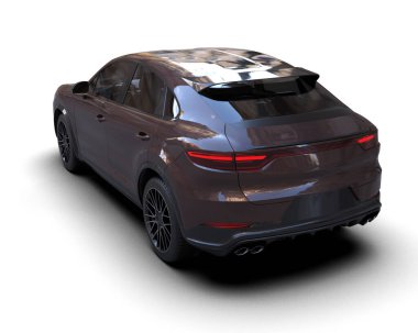 Modern lüks araba. 3 Boyutlu Hazırlama