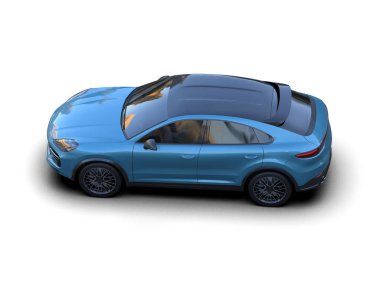 Stüdyo ortamında daha az genel bir konsept arabanın 3 boyutlu çizimi