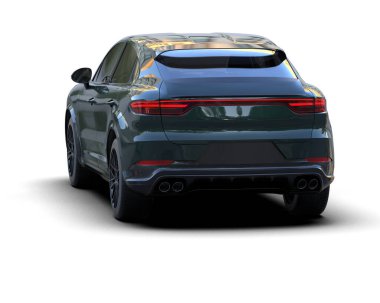 Modern lüks araba beyaz zemin üzerine