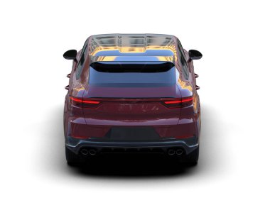 Modern şehir arabası 3D illüstrasyon