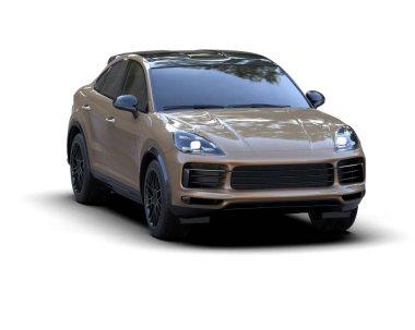 modern lüks siyah araba - 3 boyutlu