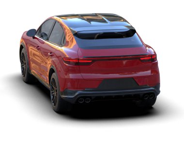 beyaz arka planda modern araba