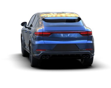 modern araba - mavi arkaplan