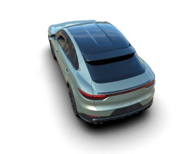 arkaplanda izole edilmiş araba 3 boyutlu görüntüleme