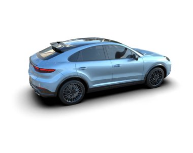 Bir spor arabanın 3 boyutlu canlandırması