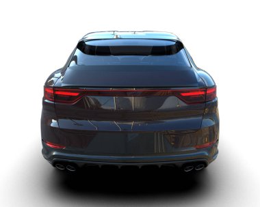 modern araba arka planda 3 boyutlu görüntüleme.