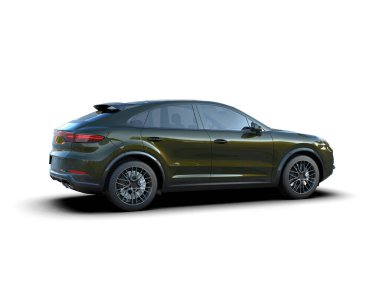 modern SUv beyaz arkaplanda izole edildi