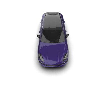 Araç yan görünümü beyaz arkaplanda izole edildi