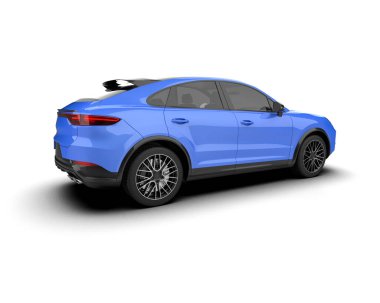 Mavi cip beyazda izole edilmiş. 3d oluşturma