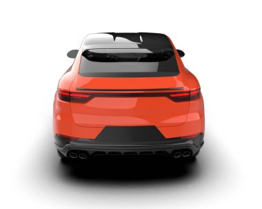 Modern spor araba - 3 boyutlu resimleme