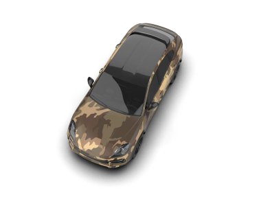 modern otomobil arka planda izole edildi