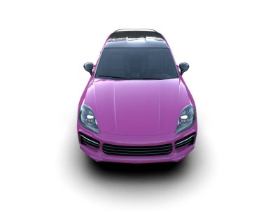 modern pembe araba - 3D render