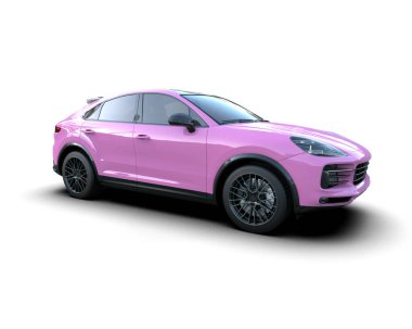 Stüdyo ortamında daha az yaygın bir SUV 'nin 3 boyutlu çizimi.