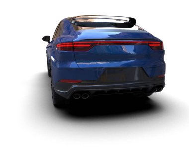 mavi modern lüks araba - arka plan