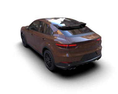 Beyaz arkaplandaki araba