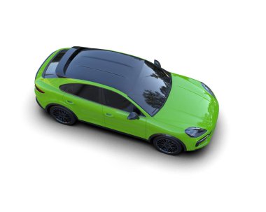 yeşil modern spor araba