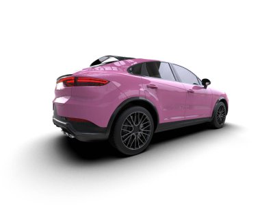 Pembe lüks spor araba - arka plan