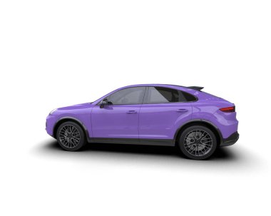 mor spor araba - yan görünüm