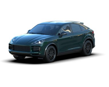 modern lüks araba beyaz arka planda izole edilmiş