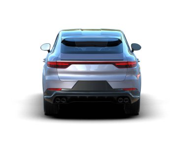 Modern bir cipin 3 boyutlu görüntüsü beyaza izole edilmiş. yüksek kaliteli resimleme