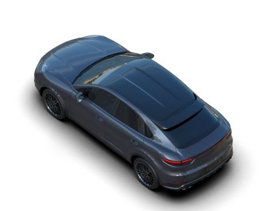 Arka planda modern lüks araba. 3d oluşturma