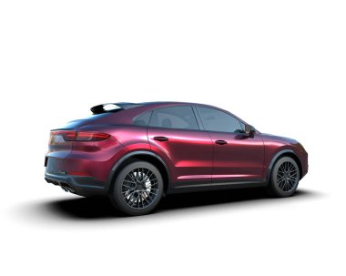 Arka planda modern araba.