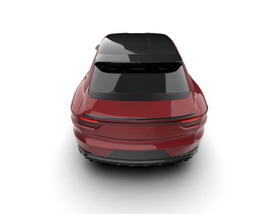 modern araba izole beyaz arkaplan