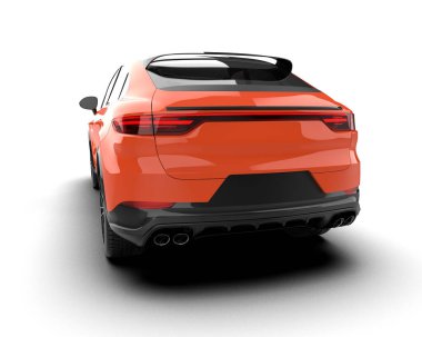 modern araba - ön görünüm - 3 boyutlu görüntüleme