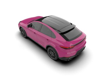 modern lüks araba beyaz arka planda izole edilmiş