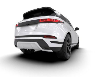 Beyaz modern cip siyah arka planda izole edilmiş. 3d oluşturma.