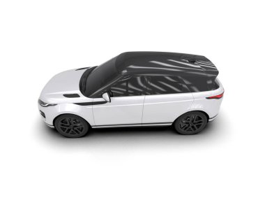 Modern kapaklı siyah SUV