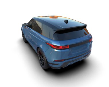 Mavi lüks cip. 3d oluşturma