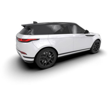 araba modern şehir kentsel 3D resimleme tasarımı