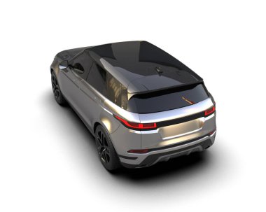 Araba cipi. 3d oluşturma