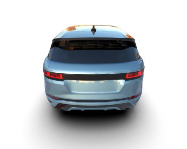 modern şehir arabası 3 boyutlu resimleme