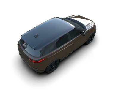 modern şehir arabası arka planda izole