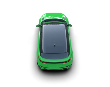 Beyaz arkaplandaki araba.