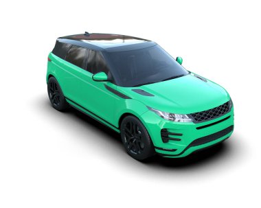 Stüdyo ortamında daha az genel bir konsept arabanın 3 boyutlu çizimi